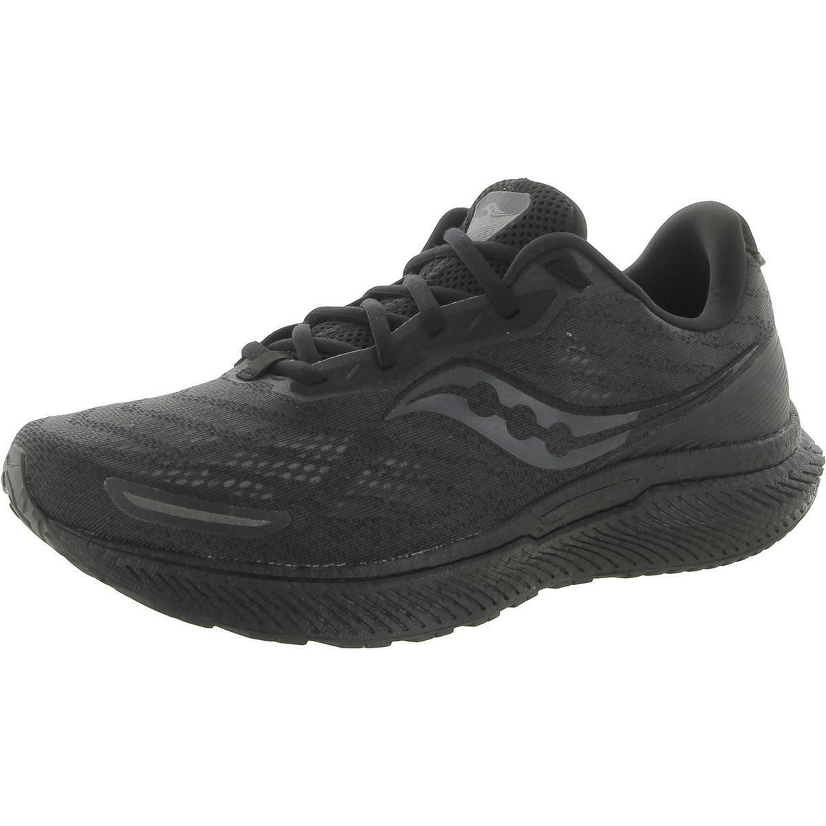 Saucony Mens Triumph 19 Fitness Performance Running Shoes Sneakers Bhfo 7390 - Triple Black