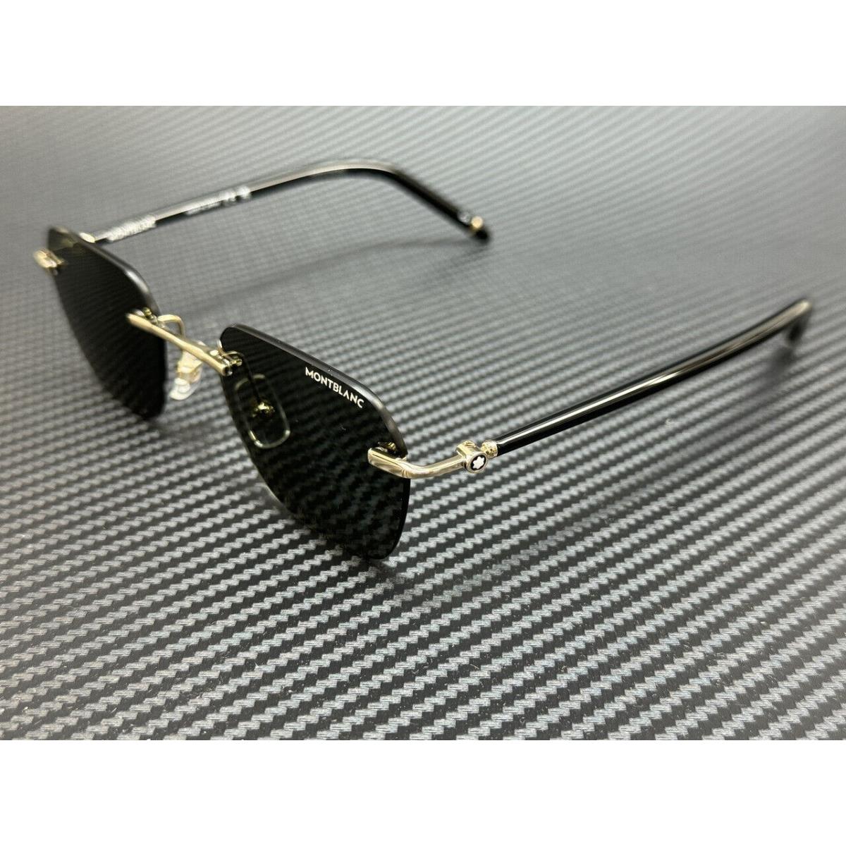 Montblanc Mont Blanc MB0270S 001 Gold Black Grey 51 mm Medium Men`s Sunglasses