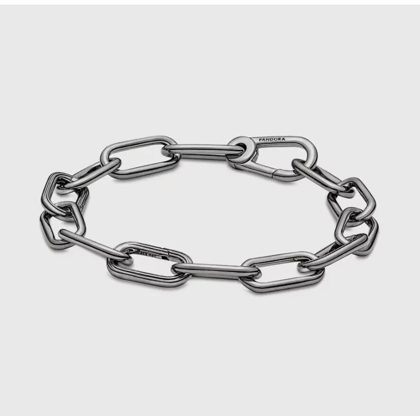 Pandora ME Medium-link Chain Bracelet-ruthenium plated-549588C00