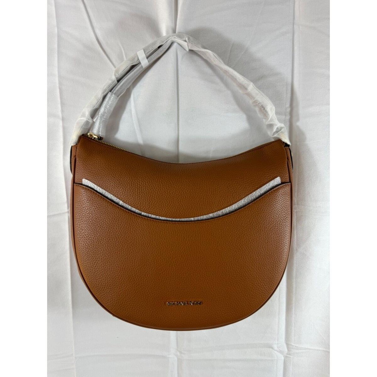 Michael Kors Dover Large Half-moon Hobo Pebbled Leather Purse Shoulder Luggage