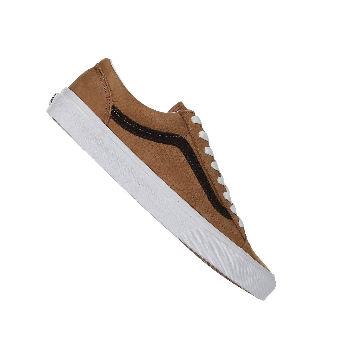 Unisex Sneakers Athletic Shoes Vans Style 36 Grain Leather