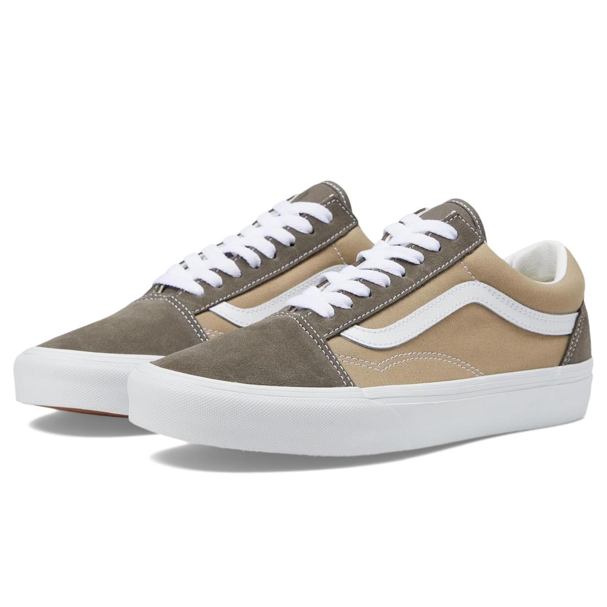 Unisex Sneakers Athletic Shoes Vans Old Skool Canvas/Suede Block Brown