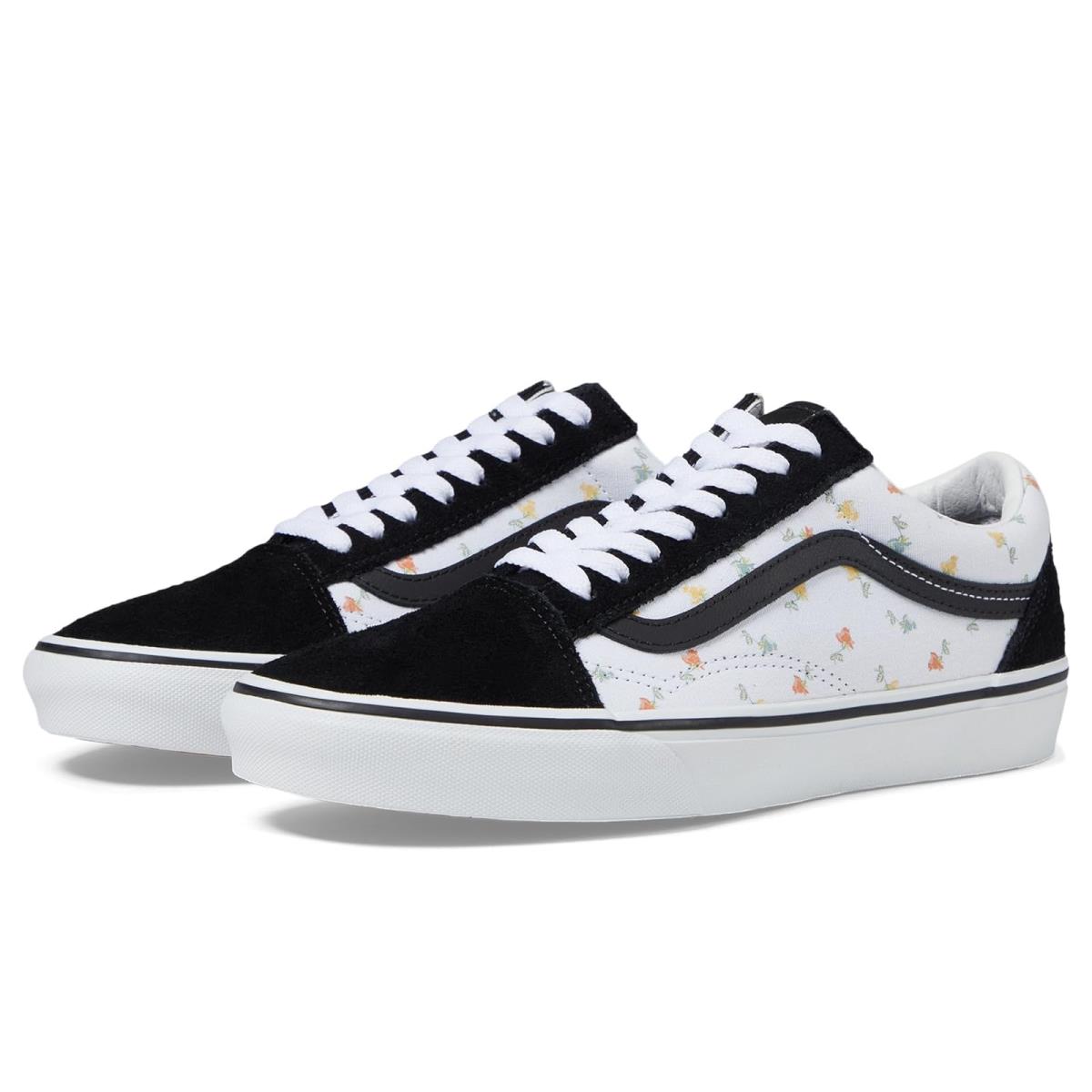 Unisex Sneakers Athletic Shoes Vans Old Skool Floral