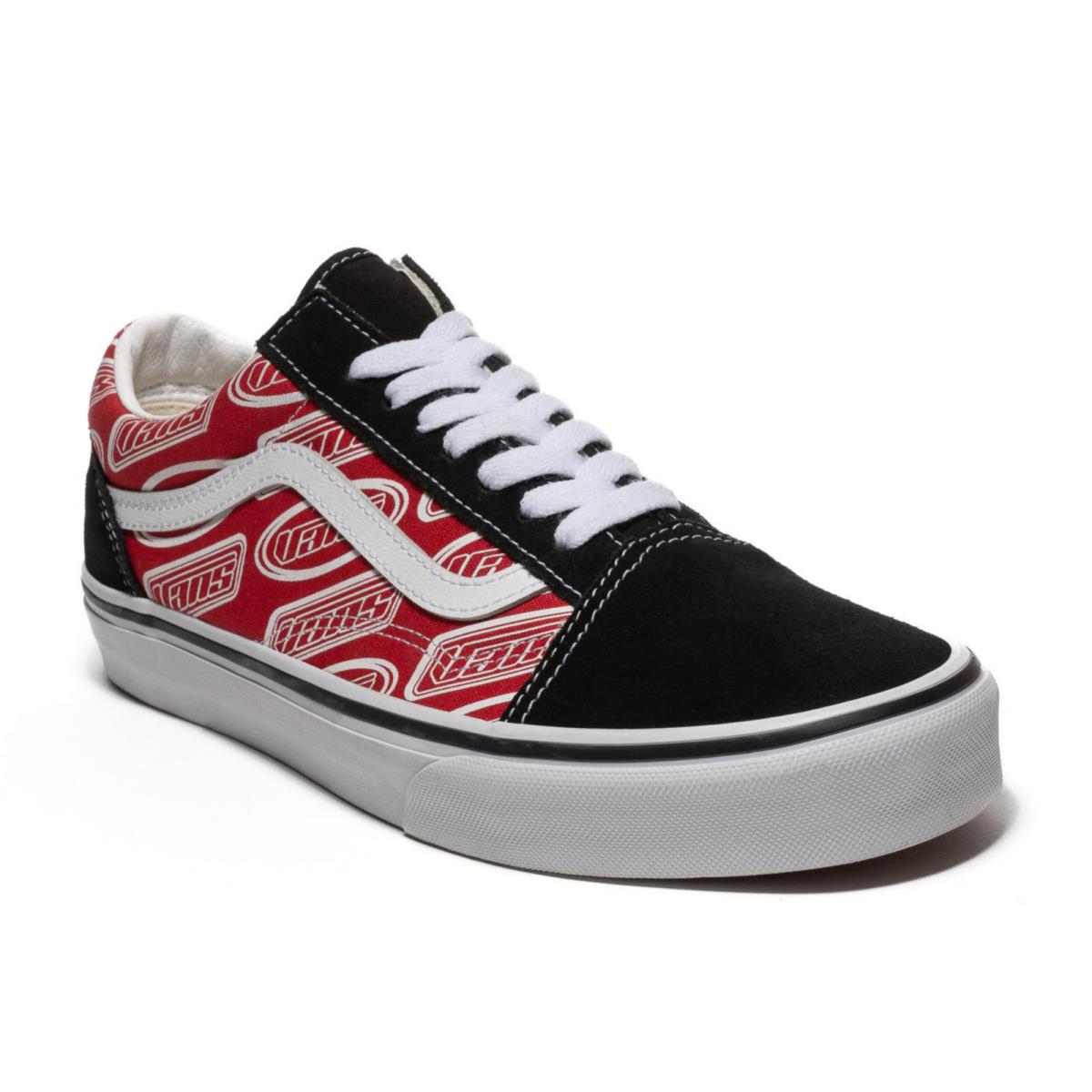 Vans U Old Skool Sneakers Logo Red