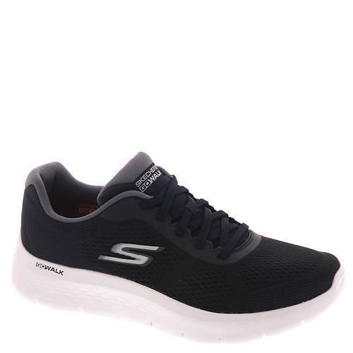 Mens Skechers Performance GO Walk Flex-remark Black Grey Fabric Shoes - Black