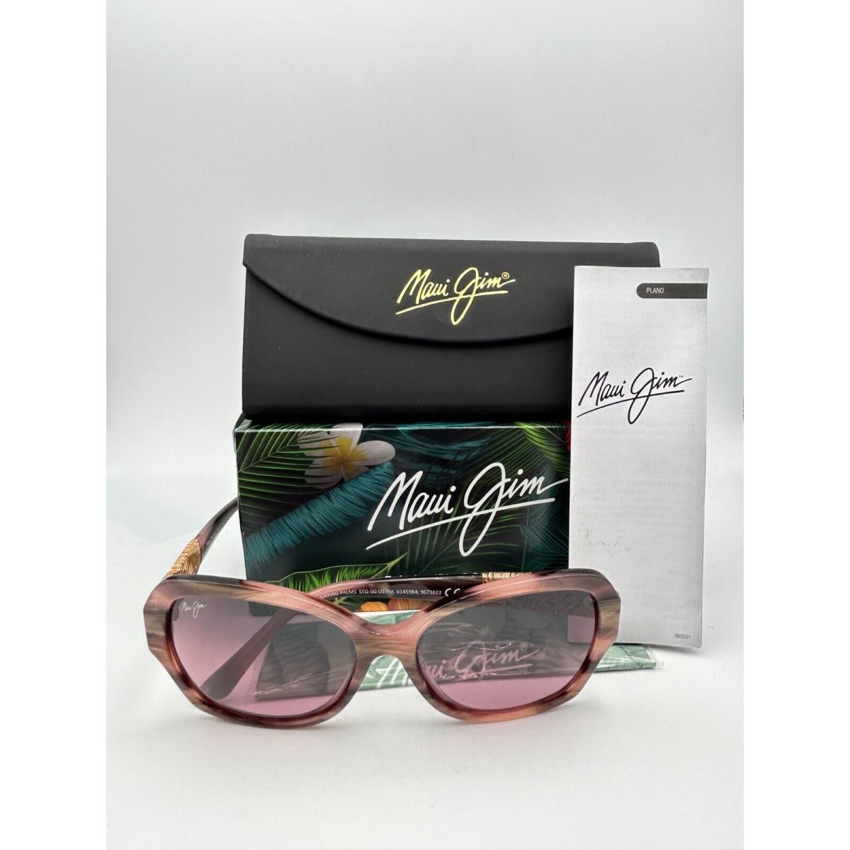 Maui Jim Polarized Sunglasses MJ530 90 Swaying Palms Rose Pearl Rose Gold