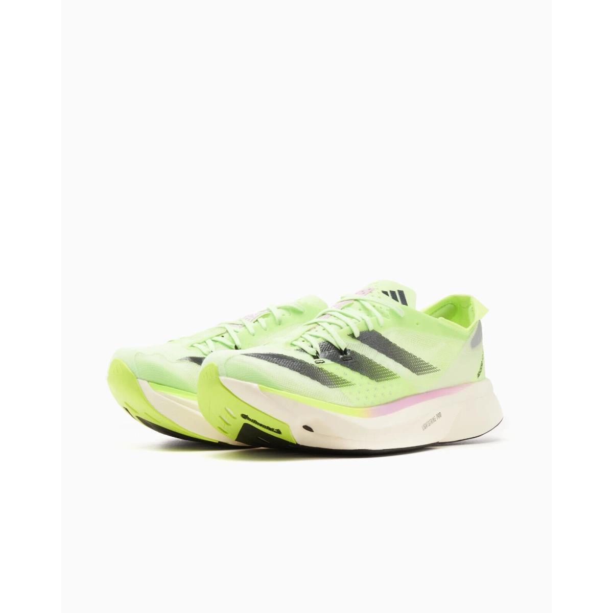 Adidas Adizero Adios Pro 3 Men`s Size 12 Green Spark/aurora Met. IG6445