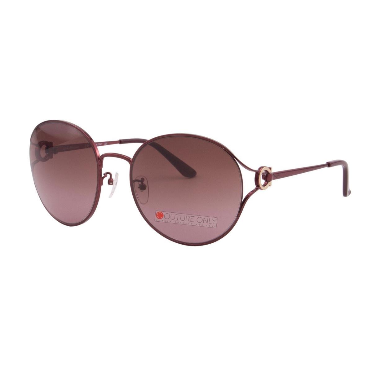 Salvatore Ferragamo Women Oversized Sunglasses Round Metal Frame SF215SK 60mm