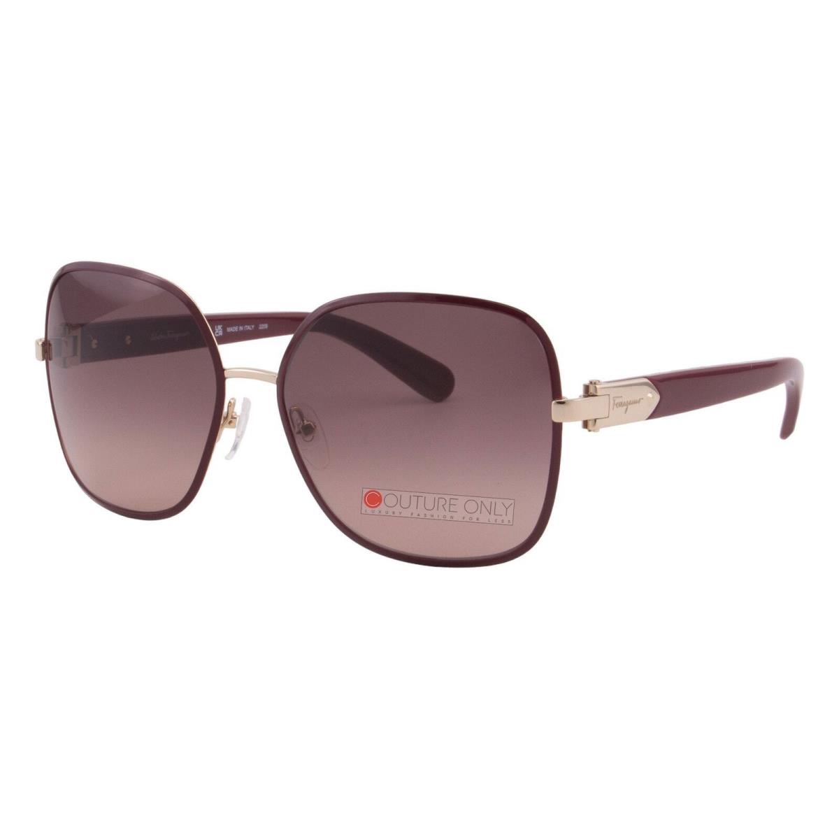 Salvatore Ferragamo Women Oversized Sunglasses SF150S-728 Metal Rectangular