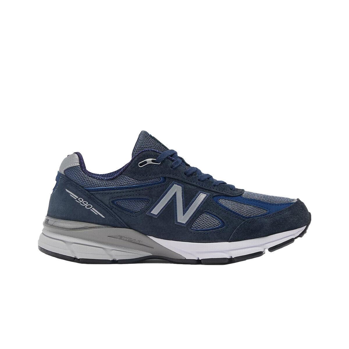 New Balance Auralee x New Balance 990V4 Men`s Navy Running Sneakers U990NV4