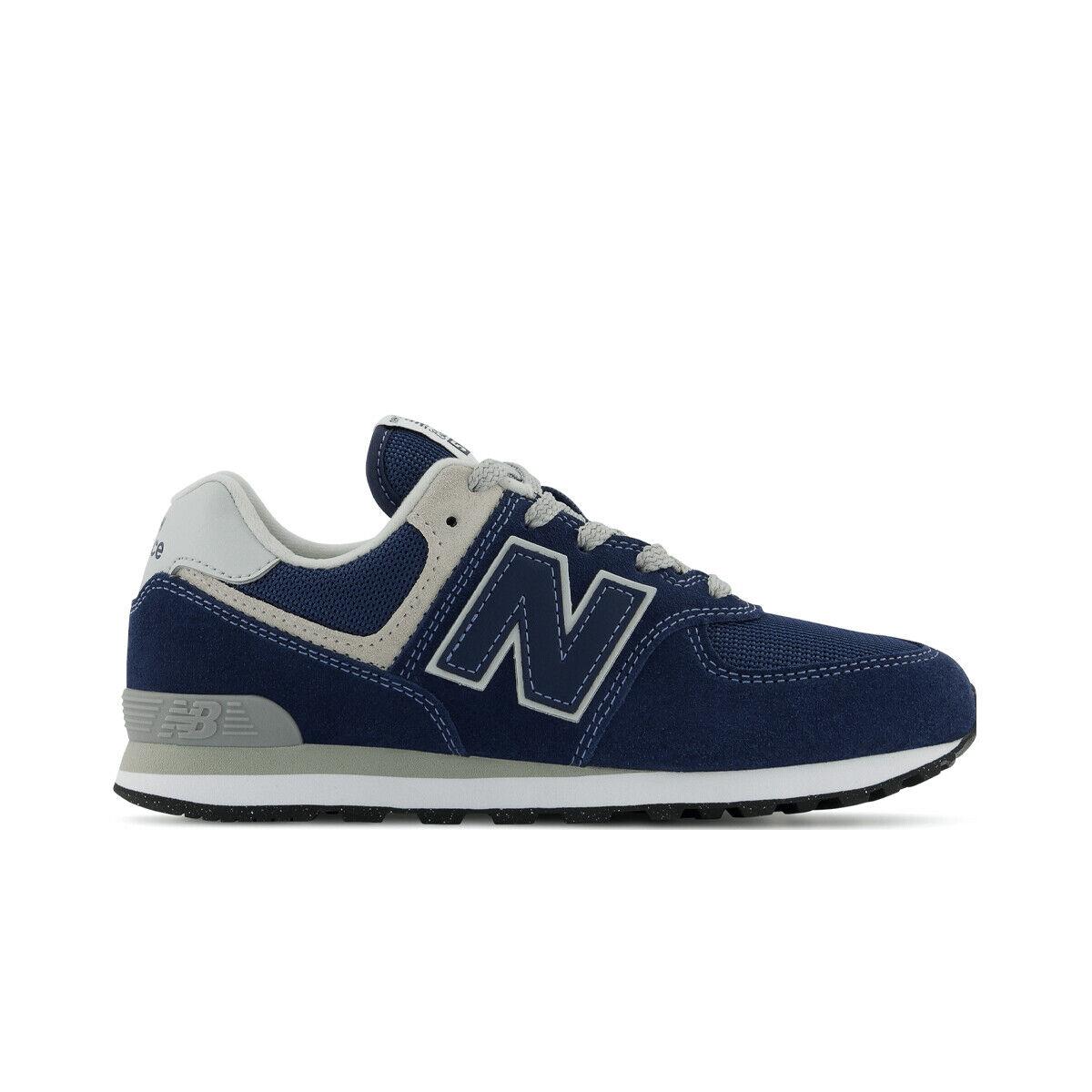 New Balance 574 Grade `school Navy Casual Sneakers GC574EVN