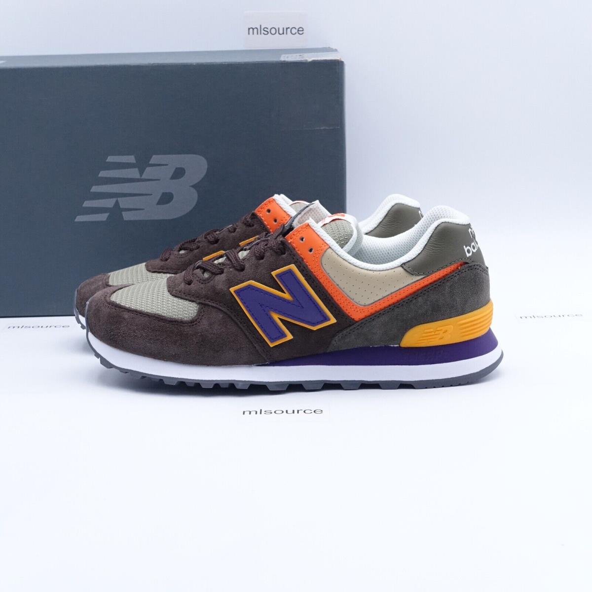 Size 10.5 Men`s New Balance 574 Sneakers U574PG2 Brown/beige/purple