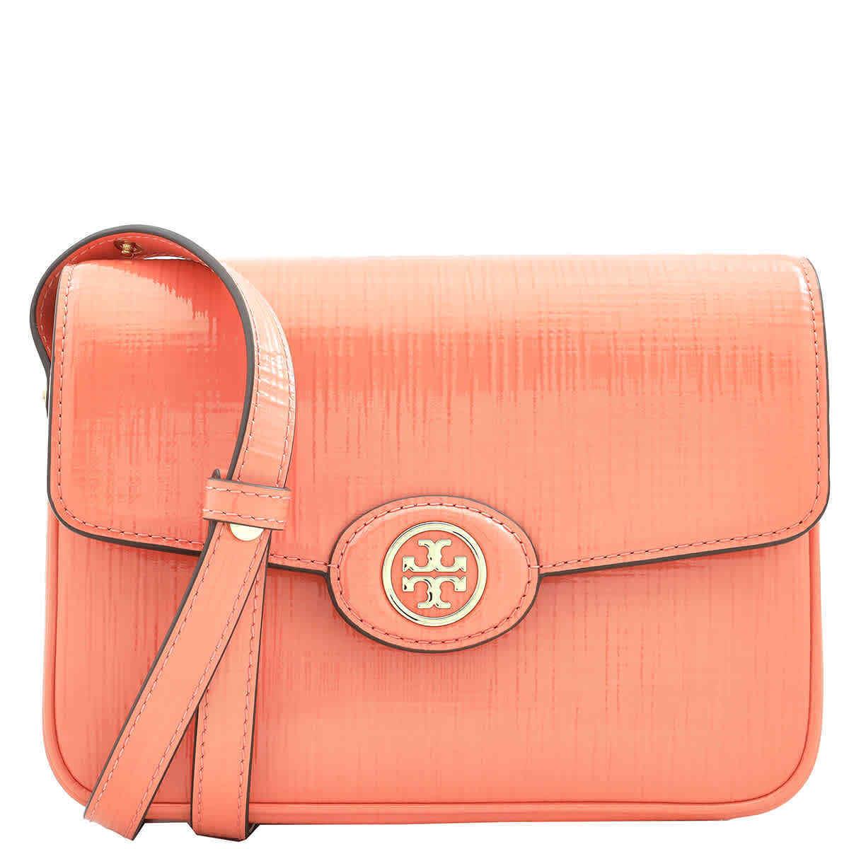 Tory Burch Robinson Embossed Leather Convertible Shoulder Bag 154731-650