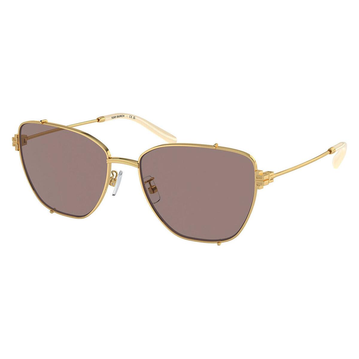 Tory Burch Women`s 55mm Shiny Gold Sunglasses TY6105-32787N-55