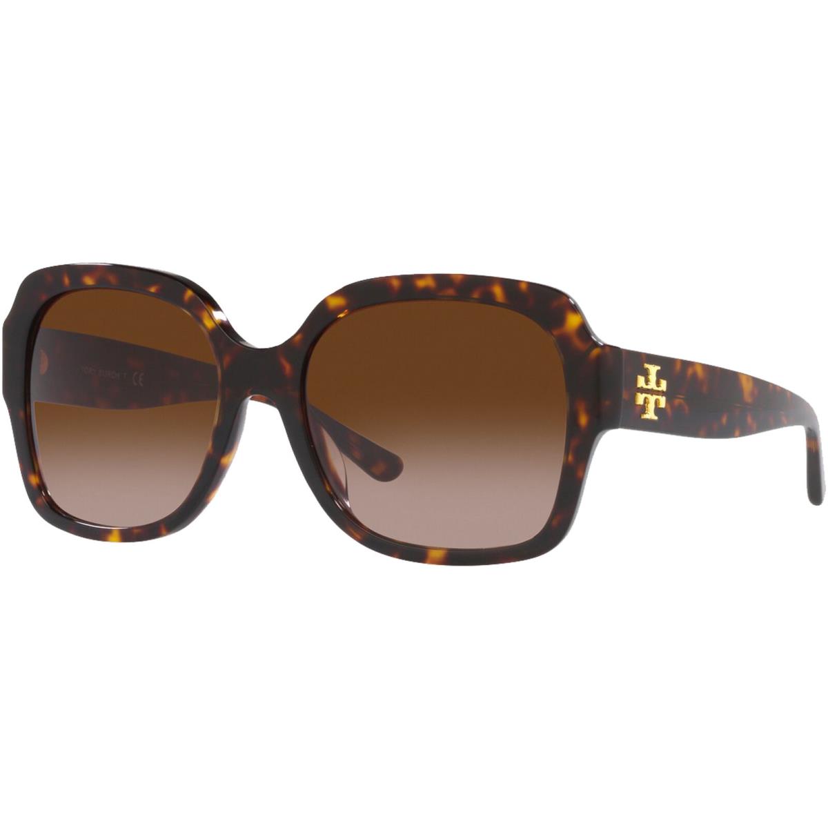 Tory Burch Women`s Dark Tortoise Square Butterfly Sunglasses - TY7140UM 172813