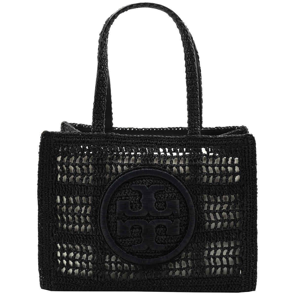 Tory Burch Black Small Hand-crochete Ella Tote Bag 158040-001