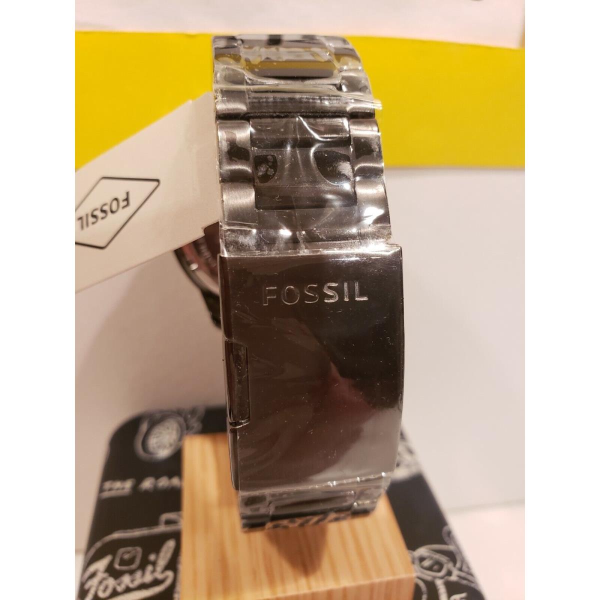 Fossil watch Modern Century - Black Dial, Gunmetal Black Band, Gray Bezel