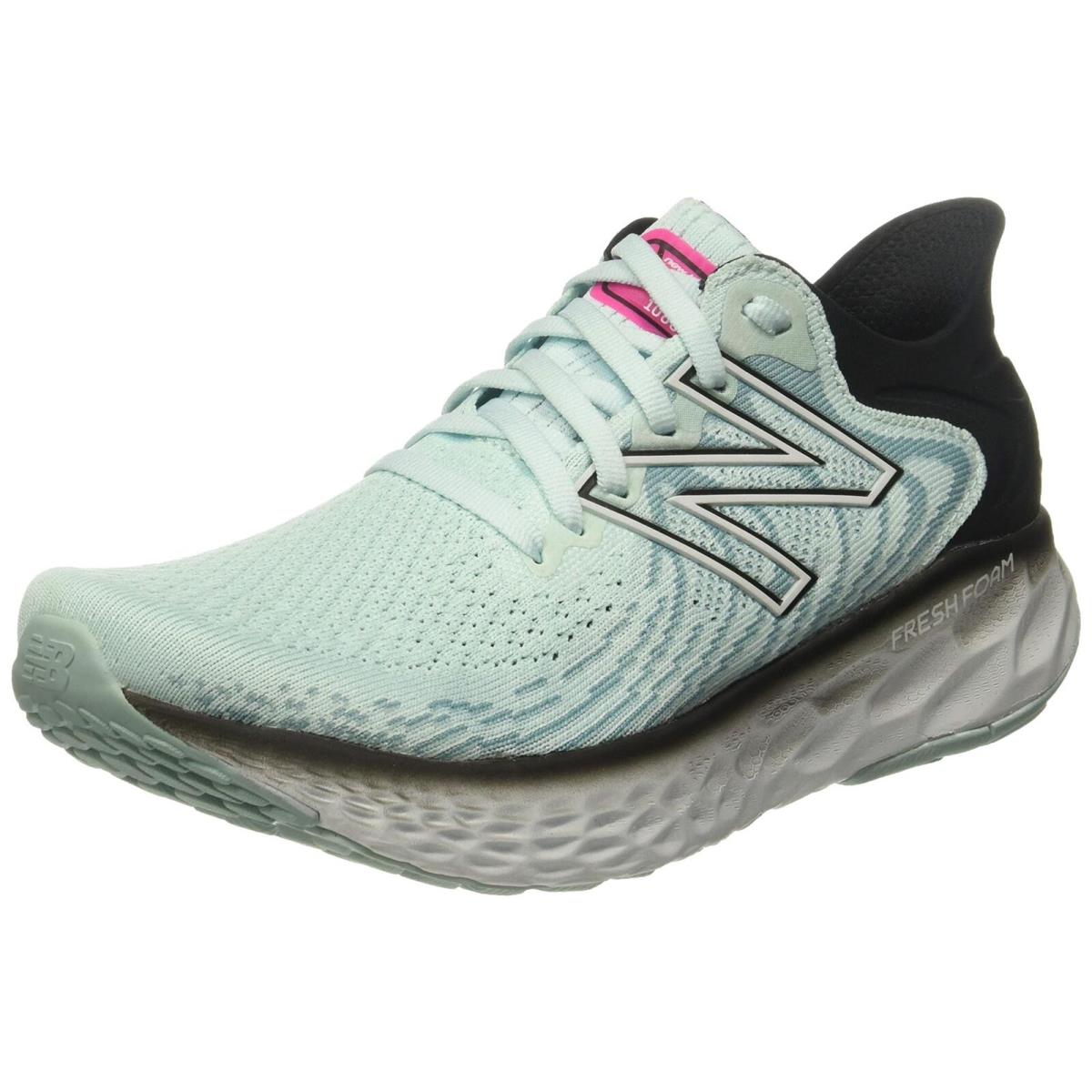 New Balance Women`s Fresh Foam 1080 V11 Running Shoe Pale Blue Chill/black 6