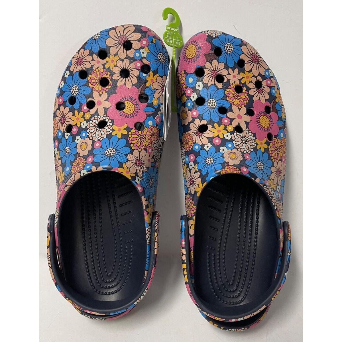 Crocs Classic Retro Floral Clog 208954-4HQ Mens Size 13