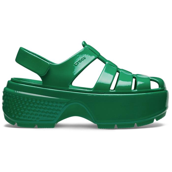 Crocs Stomp Fisherman High Shine Sandal Green Ivy 210057 Shipping From Japan