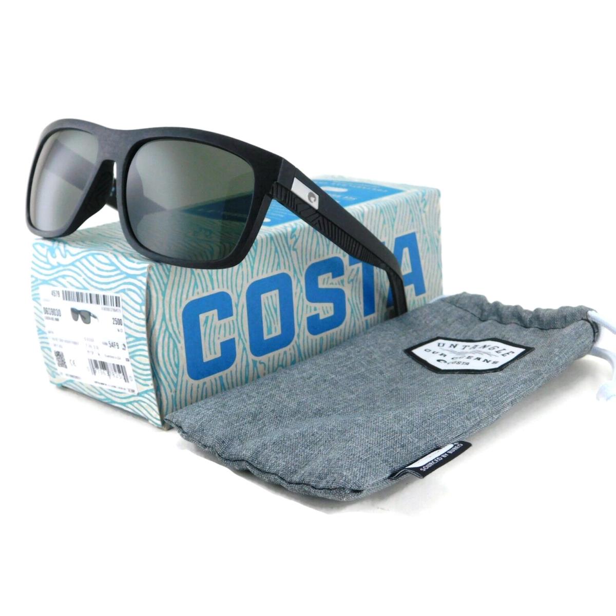 Costa Del Mar Baffin Sunglasses Net Dark Gray / 580G Grey Polar Glass Lens