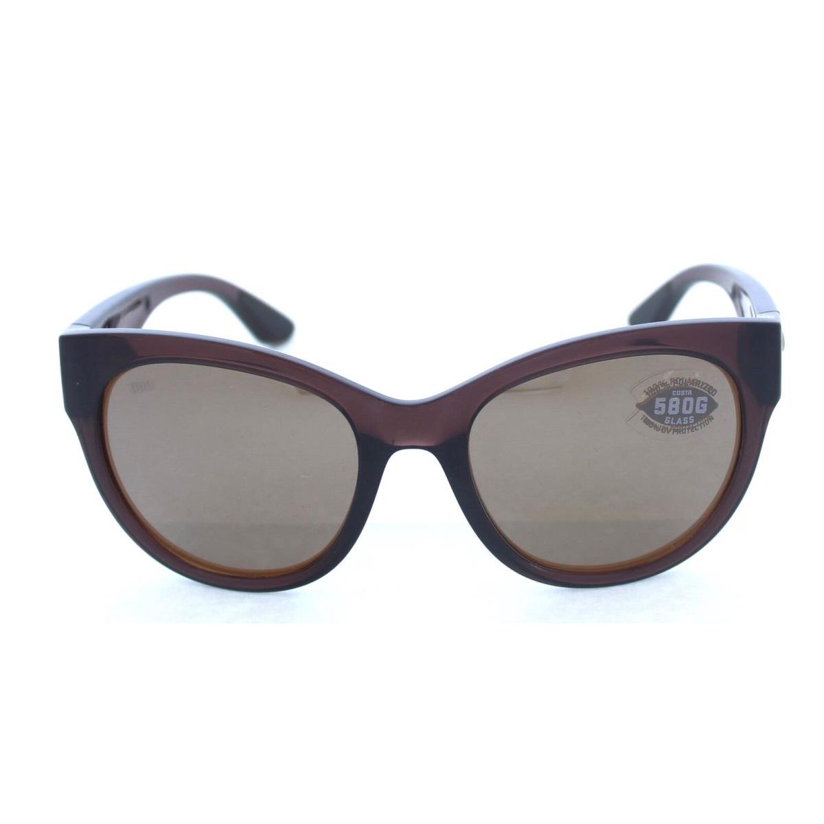 Costa Del Mar Maya Copper Mirror Polarized Cat Eye Women`s Sunglasses - Frame: Brown, Lens: Brown