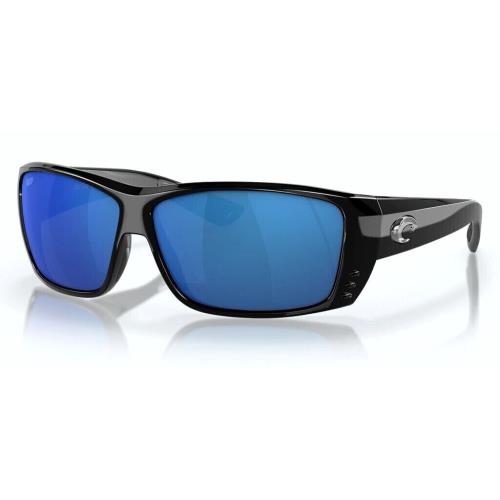 Costa Del Mar Cat Cay Polarized Sunglasses Black / 580P Blue Mirror Lens