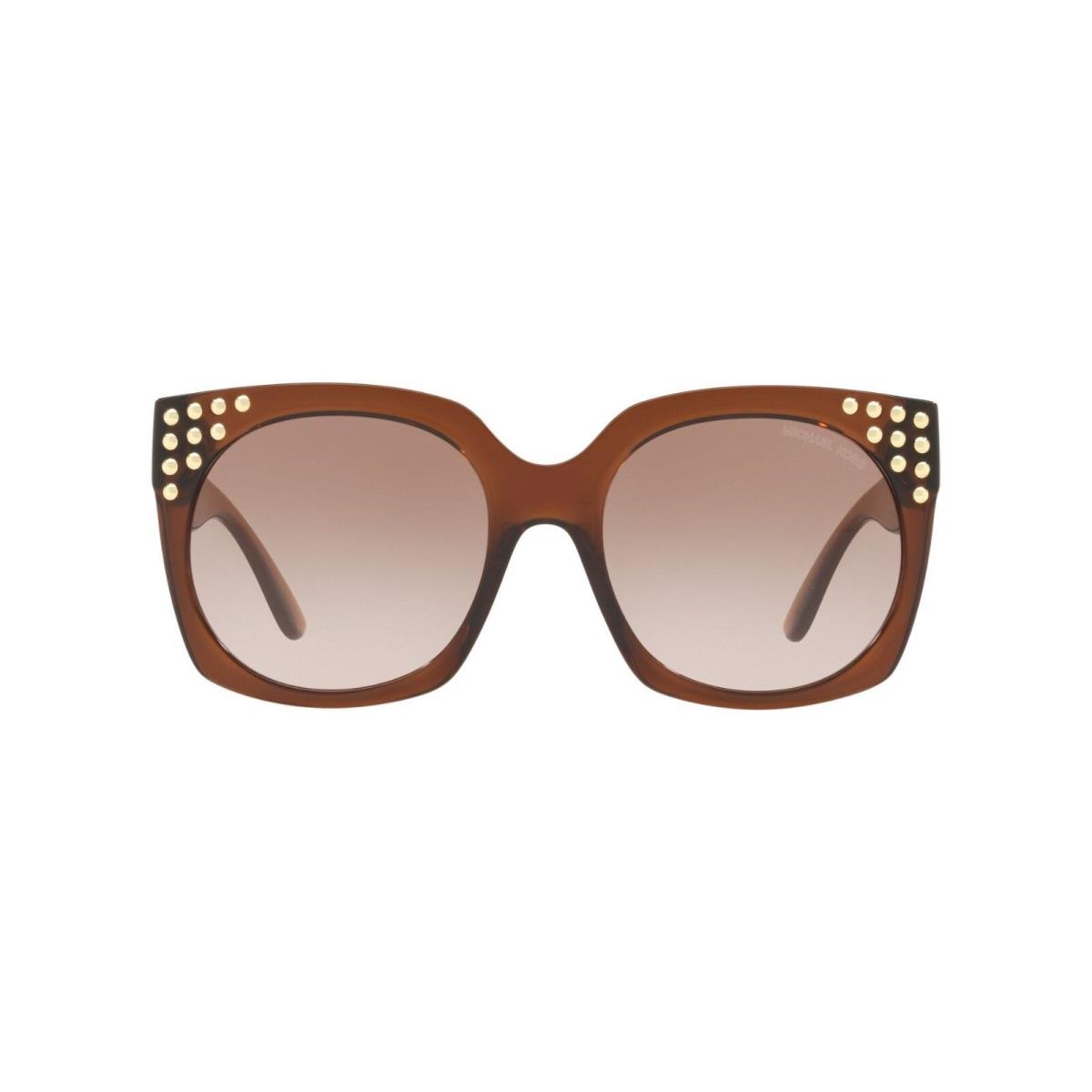 Michael Kors MK 2067 Destin Sunglasses Size 56 Transparent Brown Gold