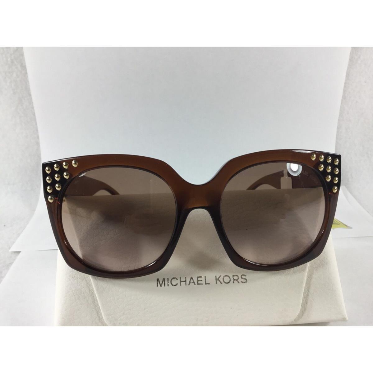 Michael Kors sunglasses  - Brown , Transparent brown and gold Frame, Brown grey Gradient Lens 0