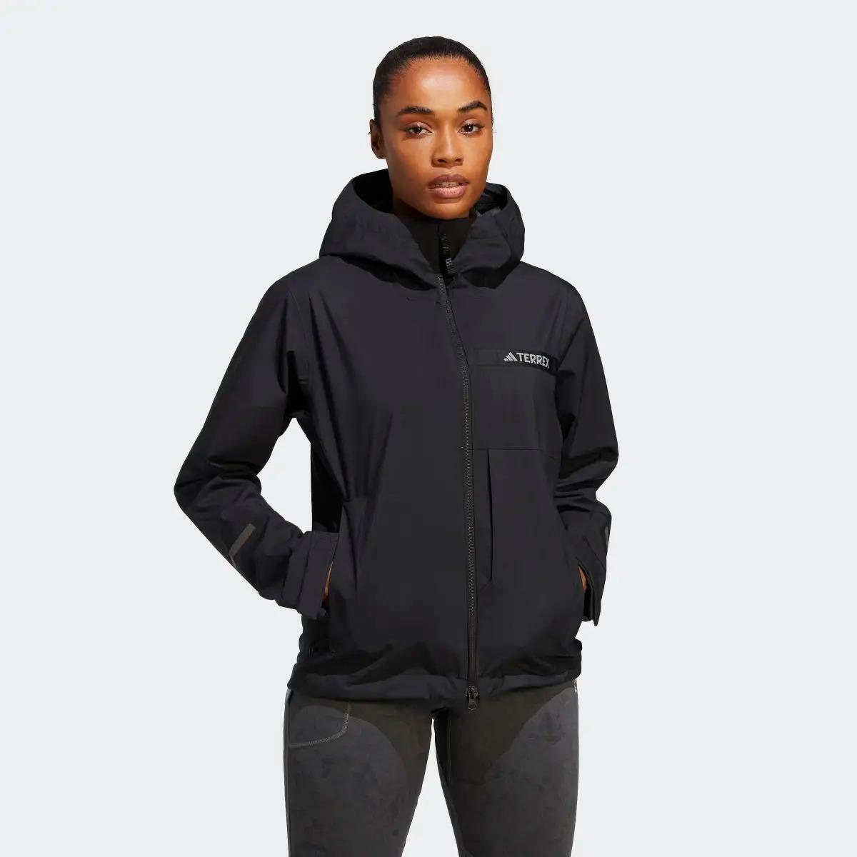 Adidas Terrex Outdoor Women`s Rain.rdy 2.5 Full Zip Hooded Jacket XL Value