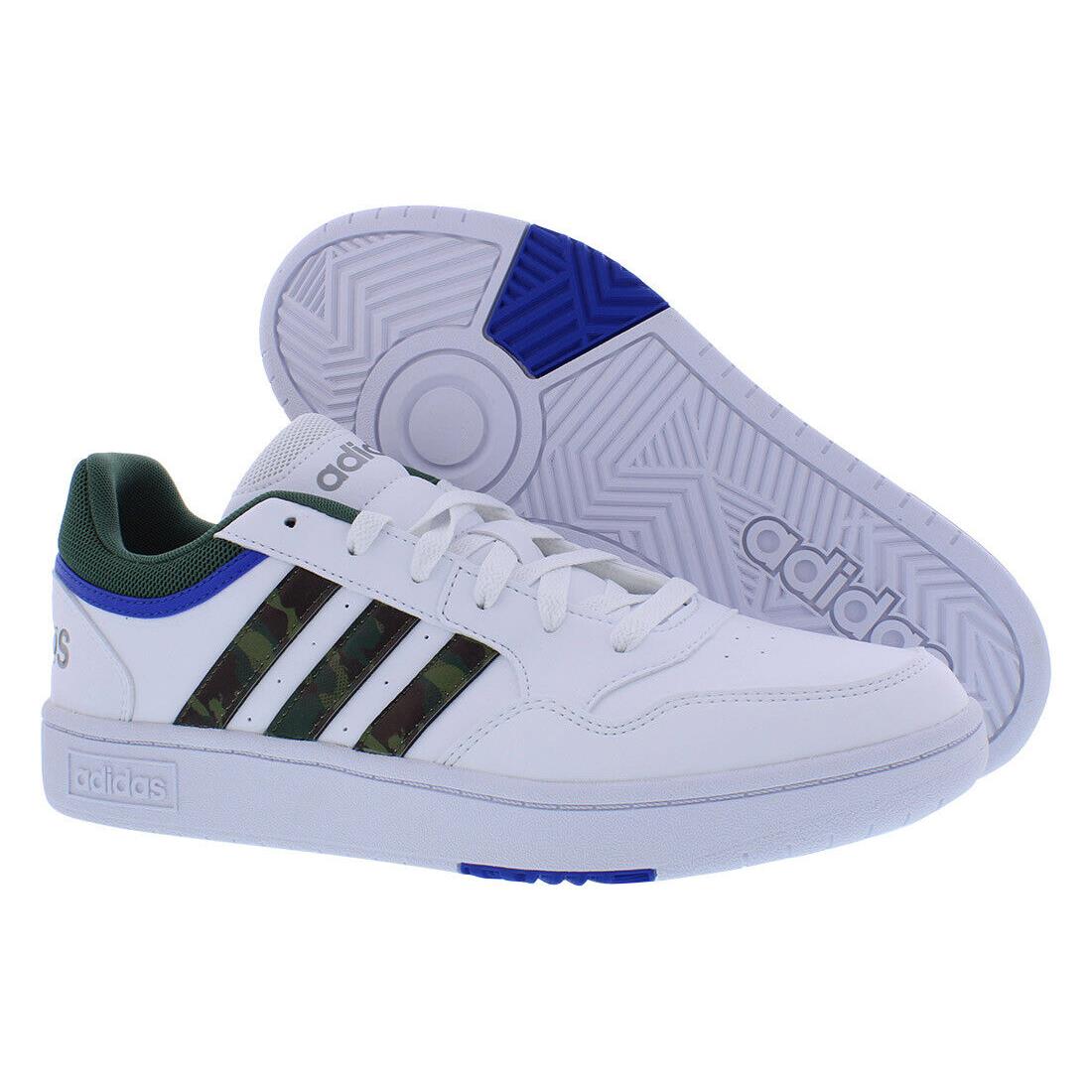 Adidas Hoops 3.0 Mens Shoes Size 10.5 Color: Cloud White/green Oxide/royal Blue - Cloud White/Green Oxide/Royal Blue, Main: White