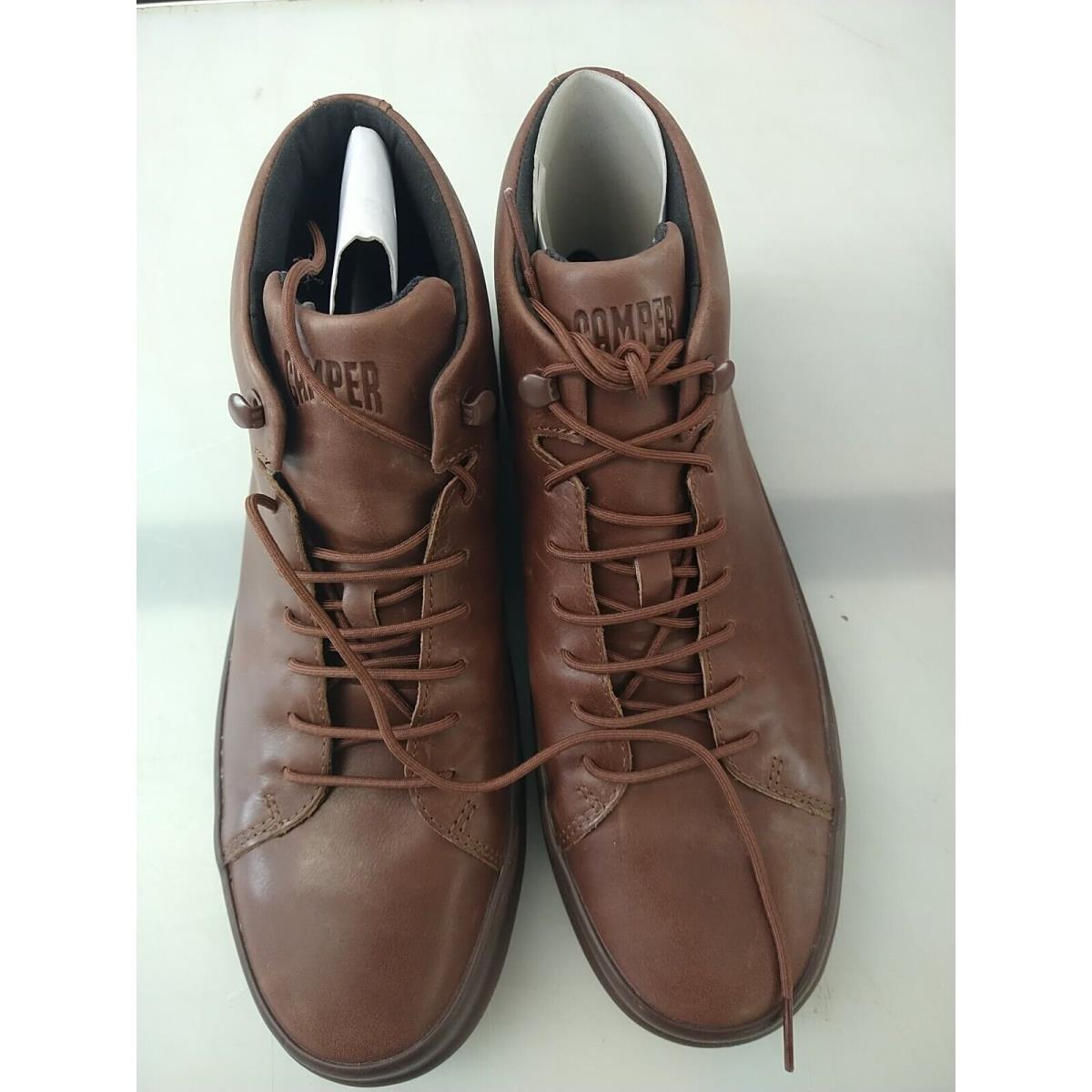 Camper Mens Casual Chasis Lace-up Leather Ankle Boots Brown 10