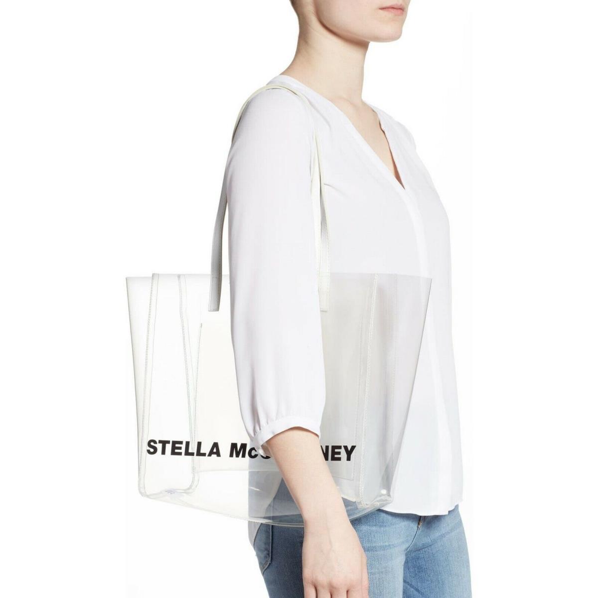 Stella Mccartney Pvc Clear Logo Tote Bag Clear