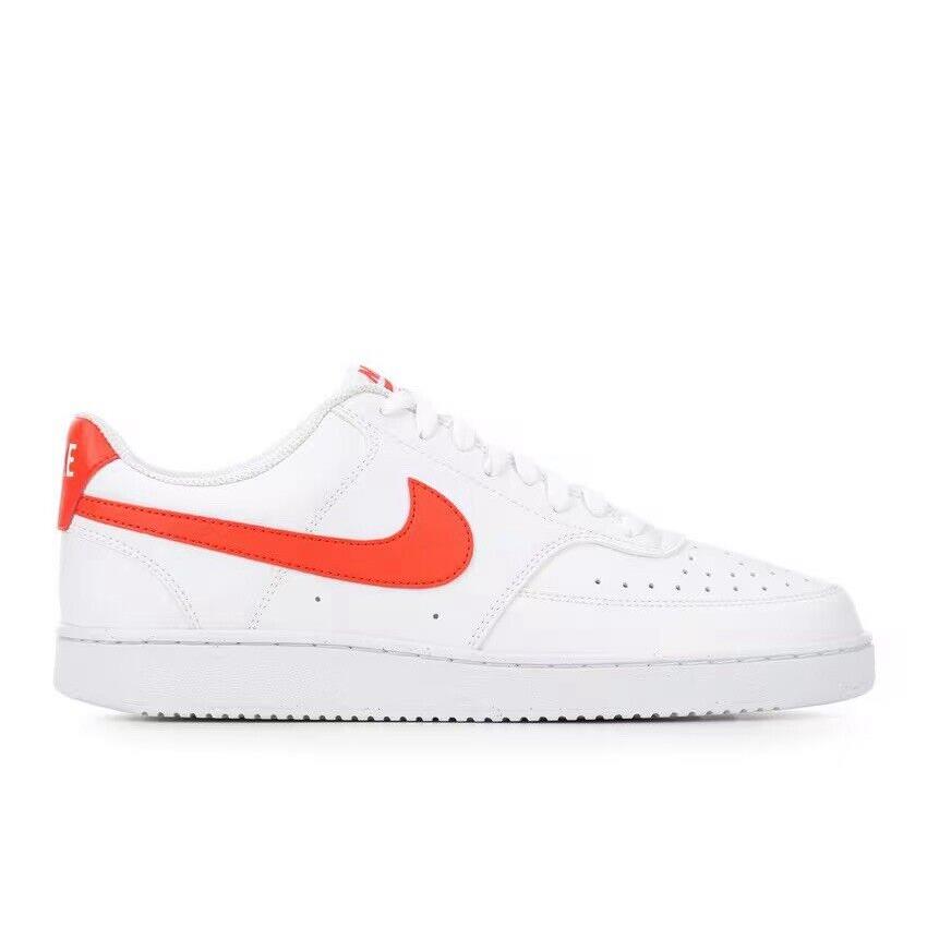 Men Nike Court Vision Low NN Lifestyle Sneakers White/picante Red DH2987-108 - White/Picante Red