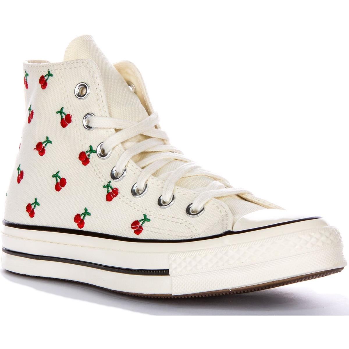 Converse A08863C Chuck 70 Cherries Egret Womens Sneakers White Red US 5 - 11