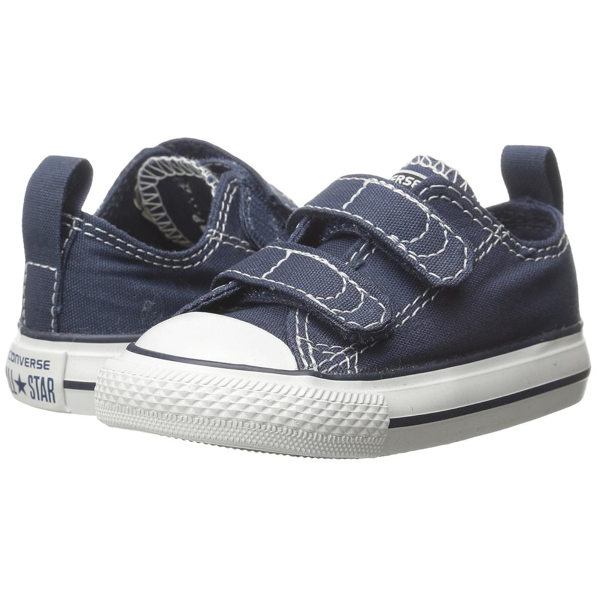 Children Unisex Shoes Converse Kids Chuck Taylor 2V Ox Infant/toddler Athletic Navy