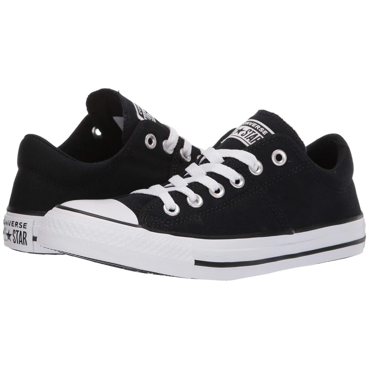 Woman`s Shoes Converse Chuck Taylor All Star Madison Low Top Sneaker Black/Natural Ivory/White