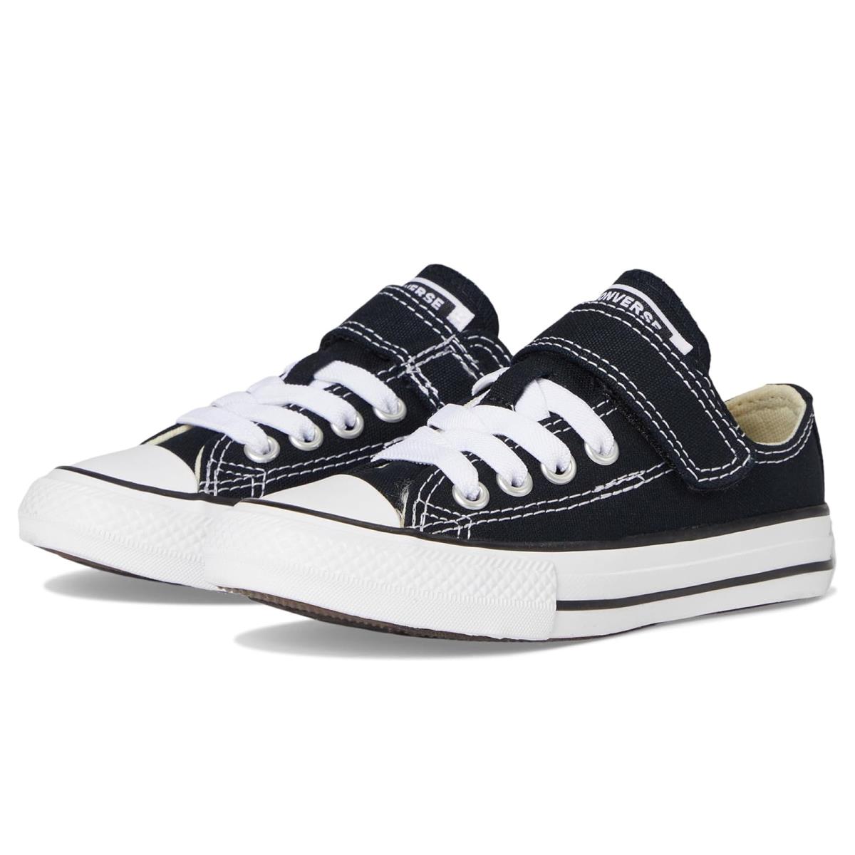 Boy`s Shoes Converse Kids Chuck Taylor All Star 1V Easy-on Little Kid Black/Natural/White