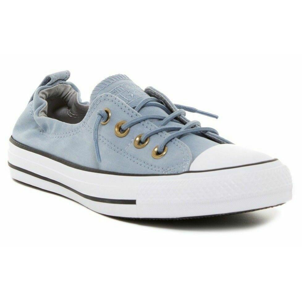 Converse Women Chuck Taylor All Star Ctas Shoreline Slip Blue Skate Size 5.5 - Blue Skate/Ash Grey/White