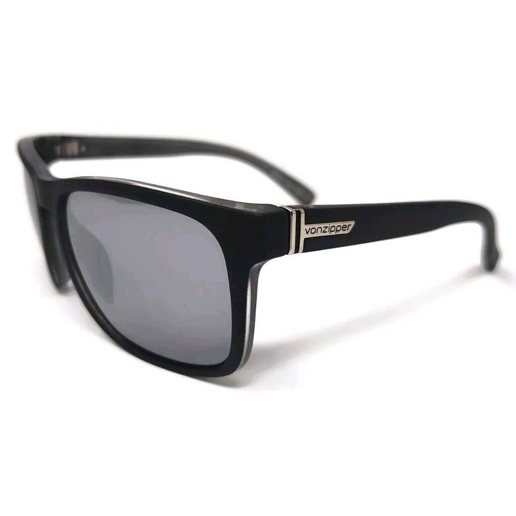 Vonzipper Lomax Sunglasses OS - Black Steel/silver Gray Chrome Lens