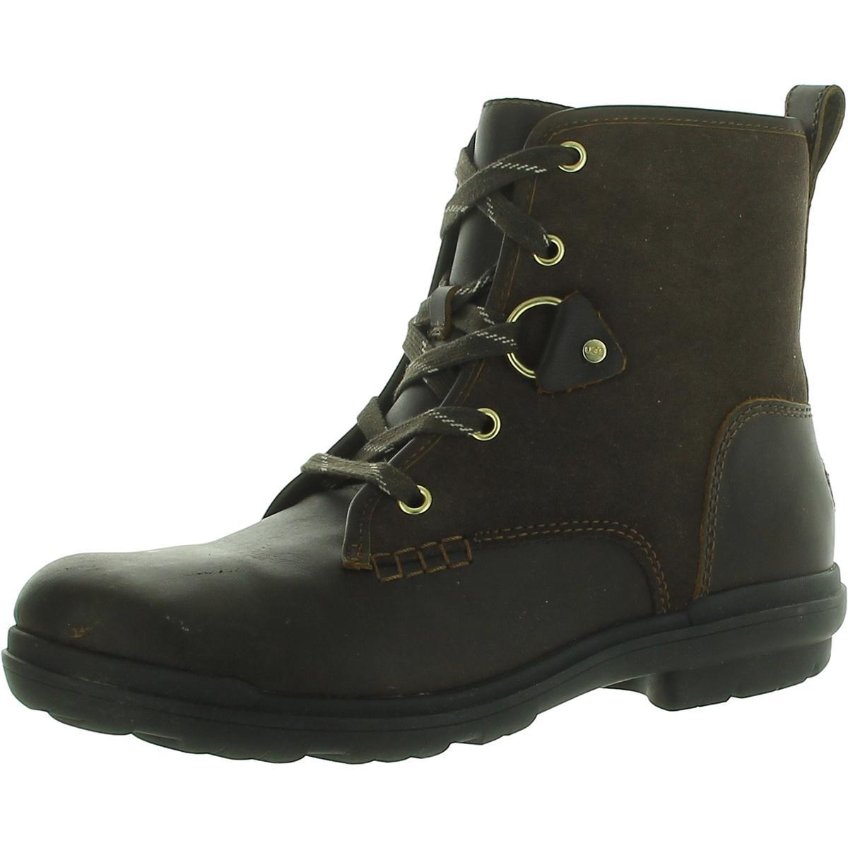 Ugg Womens Hapsburg Hiker Leather Waterproof Ankle Hiking Boots Shoes Bhfo 9060 Brown