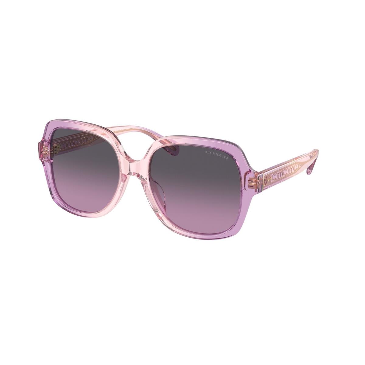 Coach HC8395U 581390 Cr614 Amethyst Pink Purple Gradient 54mm Women`s Sunglasses