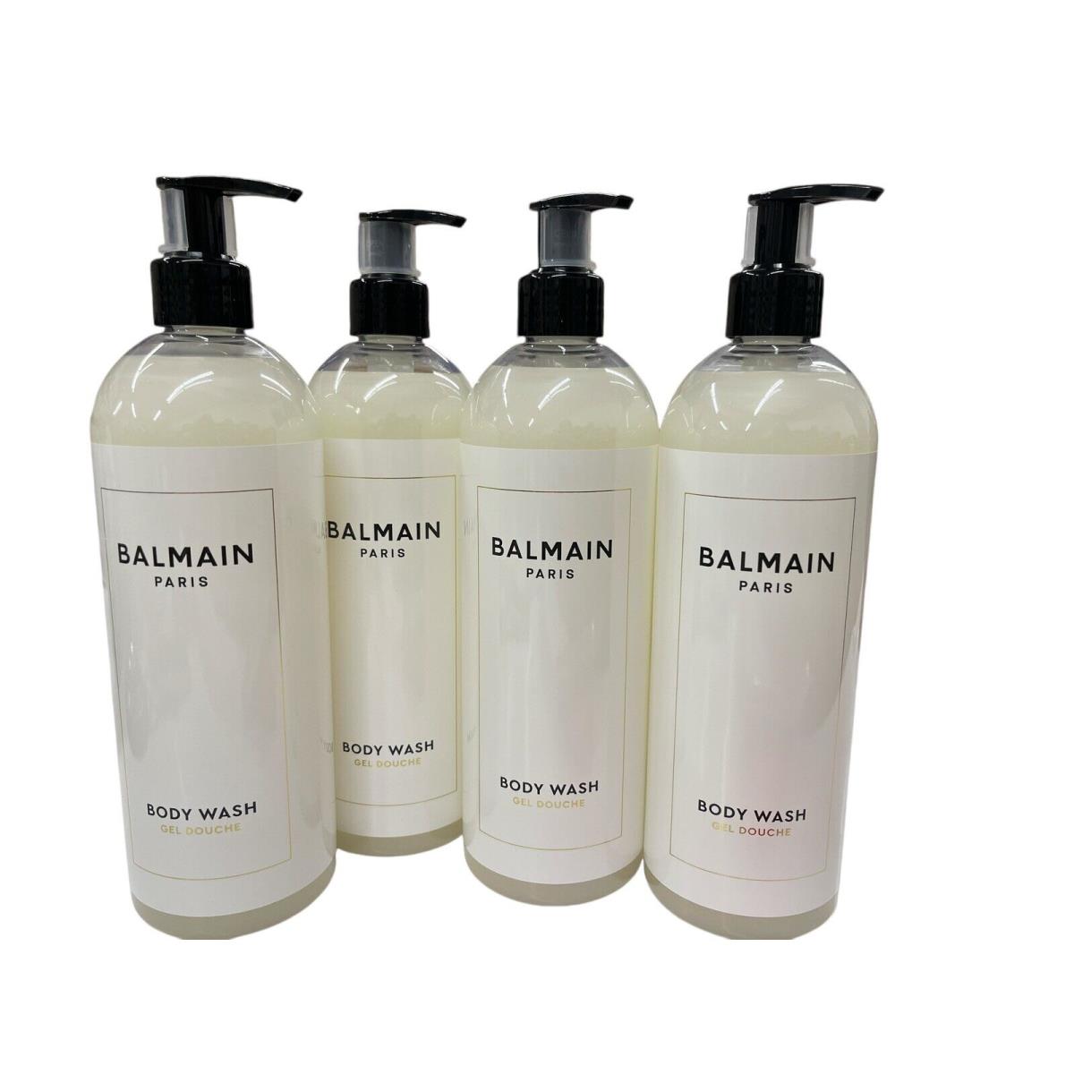 4 Pack 16.1 oz/475ml Each Balmain Paris Moisturizing Body Wash Ada Cosmetics