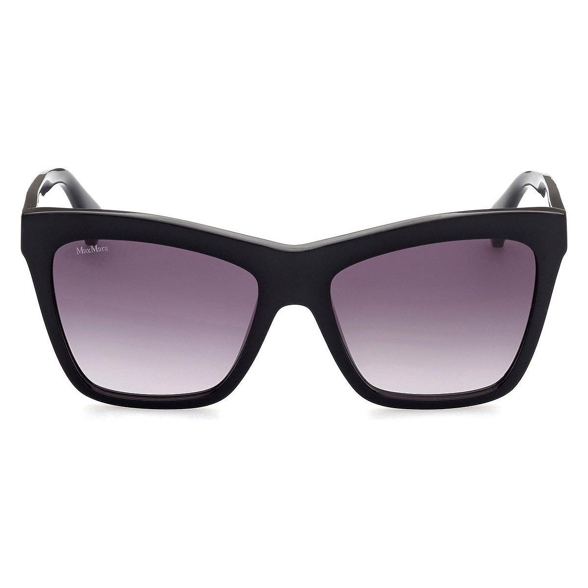 Max Mara MM0008 Sunglasses Women Shiny Black 55mm