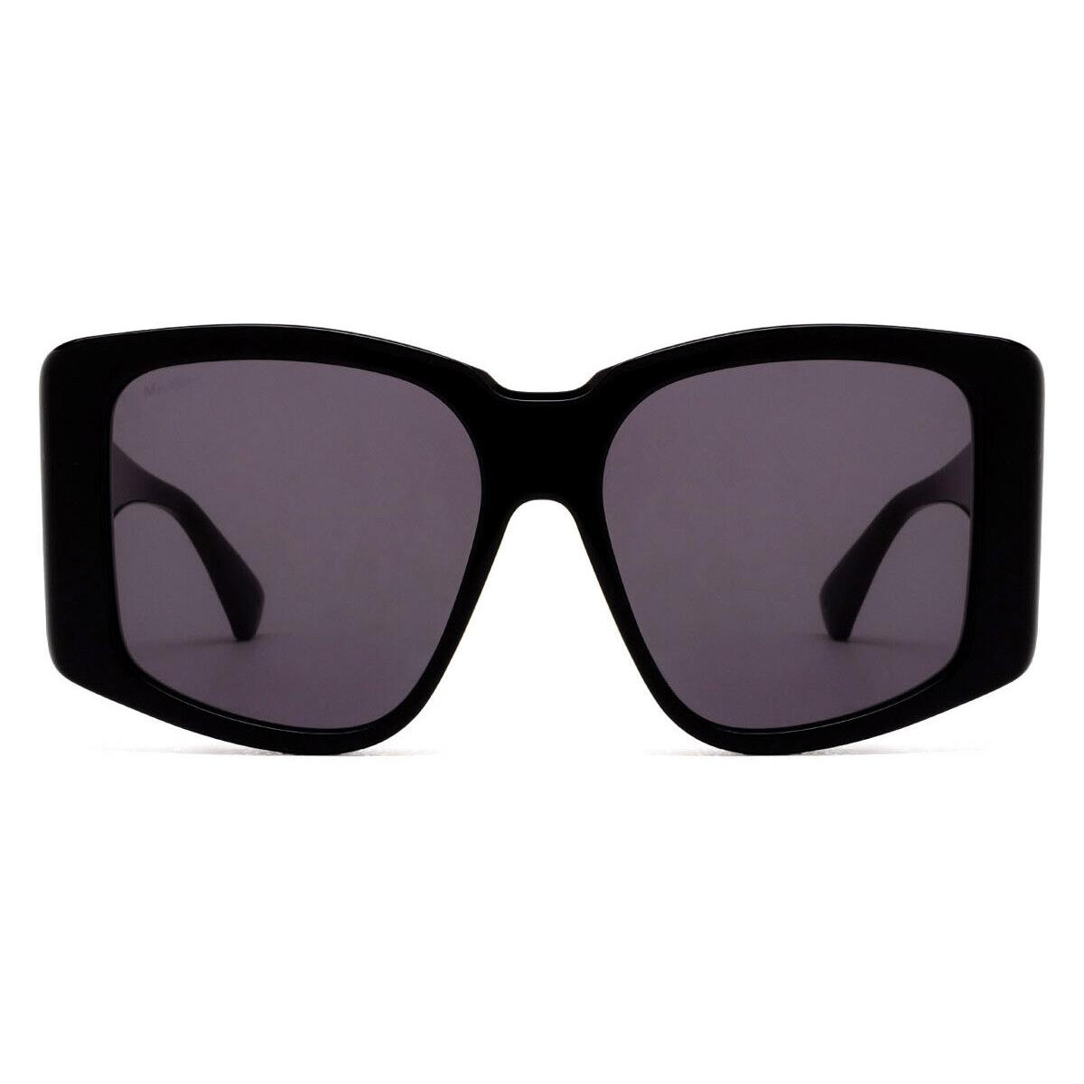 Max Mara MM0098 Sunglasses Women Shiny Black 57mm