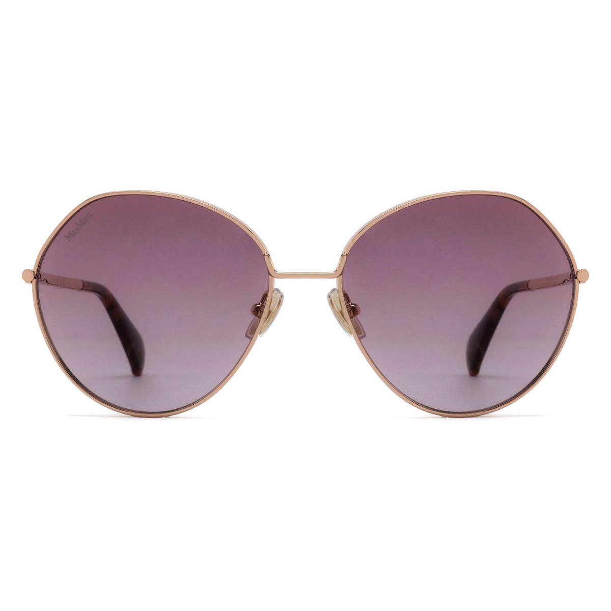 MM0096 Sunglasses Women Shiny Rose Gold 57mm by Max Mara