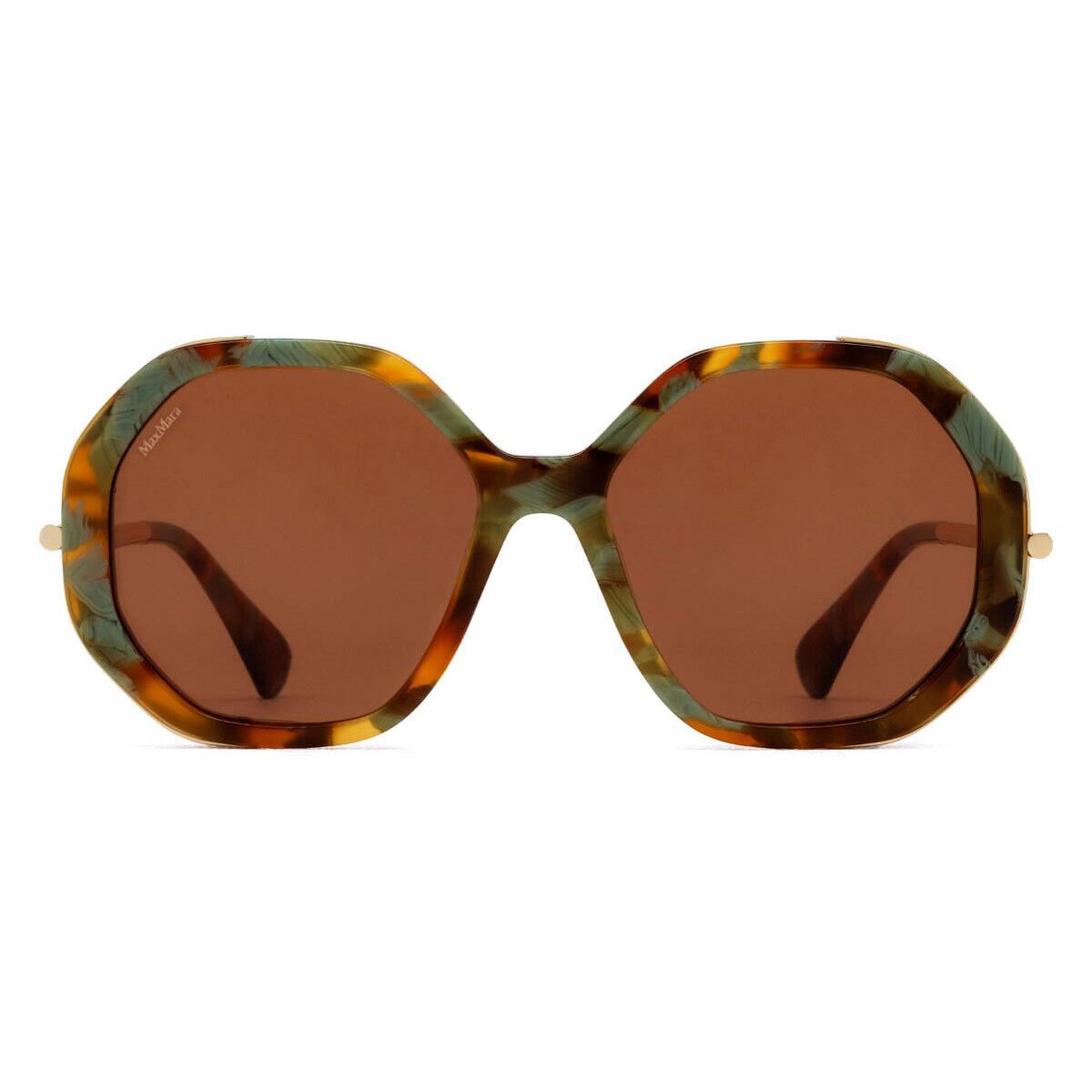 Max Mara MM0094 Sunglasses Women Colored Havana 55mm