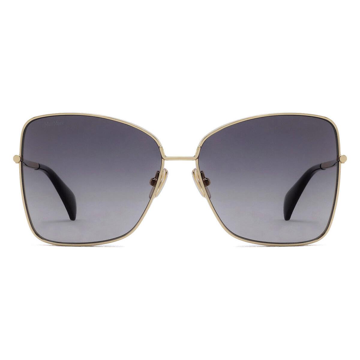 Max Mara MM0097 Sunglasses Women Shiny Pale Gold 59mm