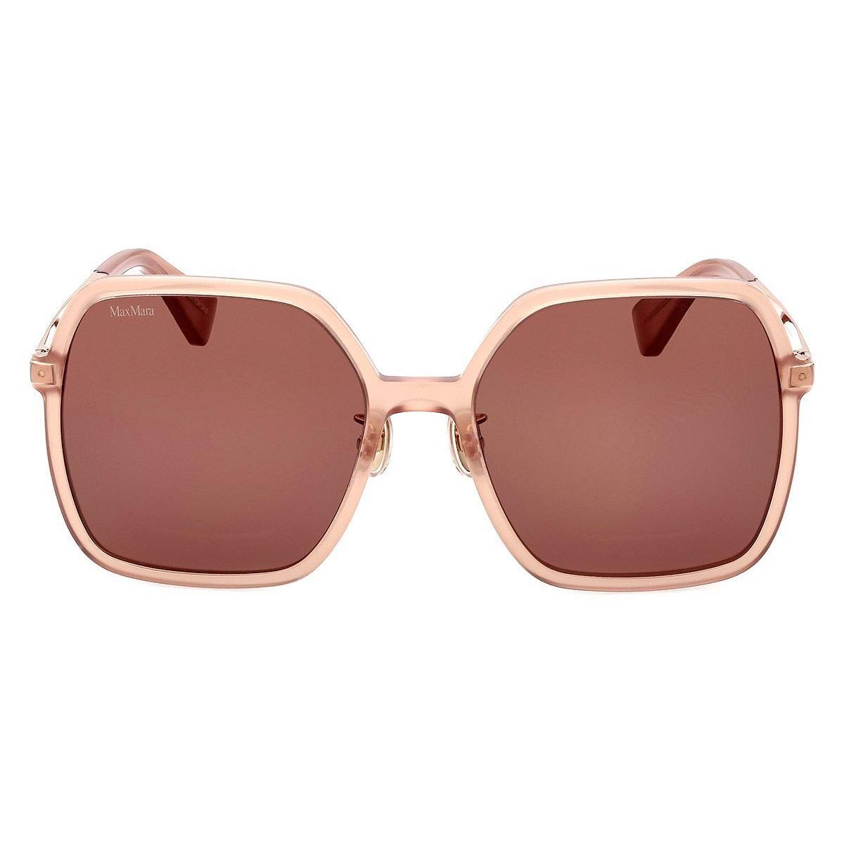 Max Mara MM0059-D Sunglasses Women Shiny Light Pink 59mm