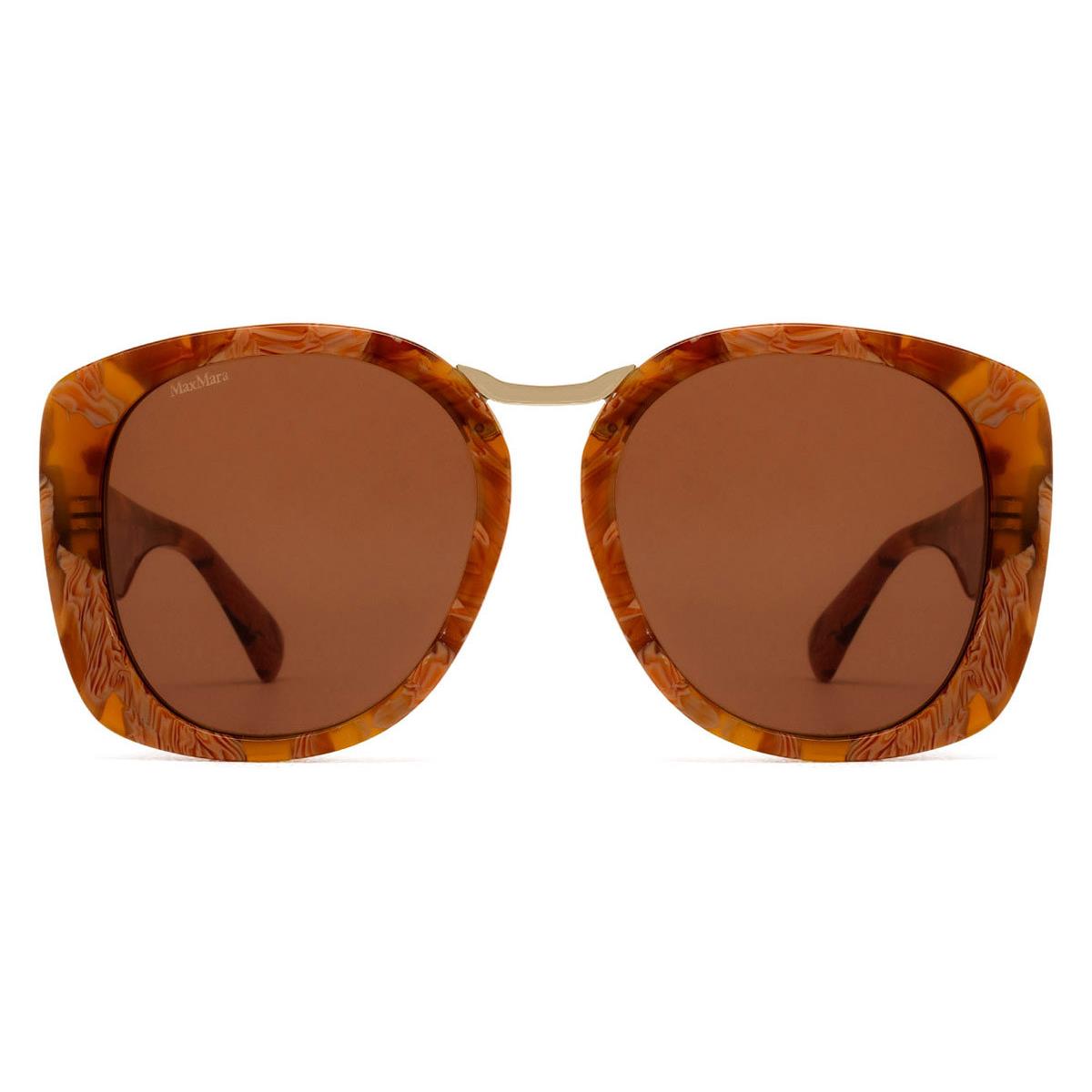 MM0092 Sunglasses Women Colored Havana 55mm by Max Mara